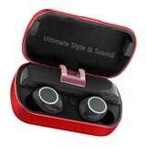 Maxbell S8 TWS Wireless Headphones Bluetooth 5.0 Headset Red - Aladdin Shoppers
