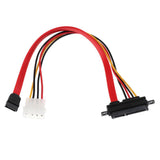 Maxbell SATA 22 Pin Female to SATA 7 Pin/LP4 SATA Power Converter Cable - 12 Inches - Aladdin Shoppers