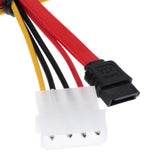 Maxbell SATA 22 Pin Female to SATA 7 Pin/LP4 SATA Power Converter Cable - 12 Inches - Aladdin Shoppers