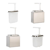 Maxbell Sauce Pump Dispenser 1L/2L Oil Vinegar Ketchup Container for Restaurant 1L A - Aladdin Shoppers