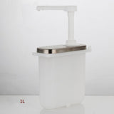 Maxbell Sauce Pump Dispenser 1L/2L Oil Vinegar Ketchup Container for Restaurant 1L A - Aladdin Shoppers
