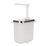 Maxbell Sauce Pump Dispenser 1L/2L Oil Vinegar Ketchup Container for Restaurant 2L A
