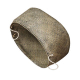 Maxbell Seagrass Belly Basket Flower Planter Toy or Laundry Storage Basket Gray L - Aladdin Shoppers