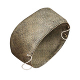 Maxbell Seagrass Belly Basket Flower Planter Toy or Laundry Storage Basket Gray L - Aladdin Shoppers