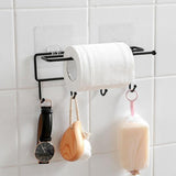 Maxbell Seamless Sticker Versatile Rack Storage Hanger Hook Holder traceless Black - Aladdin Shoppers
