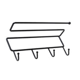 Maxbell Seamless Sticker Versatile Rack Storage Hanger Hook Holder traceless Black - Aladdin Shoppers