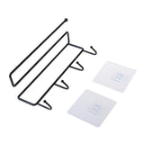 Maxbell Seamless Sticker Versatile Rack Storage Hanger Hook Holder traceless Black - Aladdin Shoppers