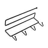 Maxbell Seamless Sticker Versatile Rack Storage Hanger Hook Holder traceless Black - Aladdin Shoppers