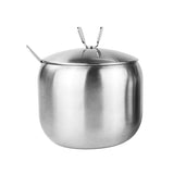 Maxbell Seasoning Jars with Spoons Stainless Steel Spice Jars Condiment Pot 1pc - Aladdin Shoppers