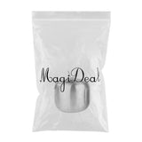 Maxbell Seasoning Jars with Spoons Stainless Steel Spice Jars Condiment Pot 1pc - Aladdin Shoppers