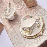 Maxbell Sequin Tablecloth for Wedding Party Banquet Table Cover 130x50cm Champagne - Aladdin Shoppers