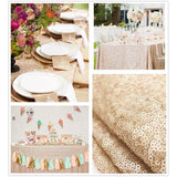 Maxbell Sequin Tablecloth for Wedding Party Banquet Table Cover 130x50cm Champagne - Aladdin Shoppers