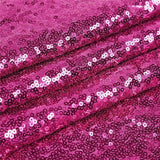 Maxbell Sequin Tablecloth for Wedding Party Banquet Table Cover 130x50cm Rose Red - Aladdin Shoppers