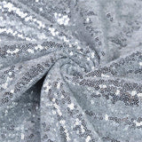 Maxbell Sequin Tablecloth for Wedding Party Banquet Table Cover 130x50cm Silver - Aladdin Shoppers