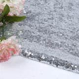 Maxbell Sequin Tablecloth for Wedding Party Banquet Table Cover 130x50cm Silver - Aladdin Shoppers