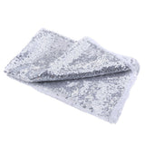 Maxbell Sequin Tablecloth for Wedding Party Banquet Table Cover 130x50cm Silver - Aladdin Shoppers