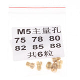 Maxbell Set 6 Main Jet For Keihin OKO KOSO PWK Carburetor 75 78 80 82 85 88 - Aladdin Shoppers