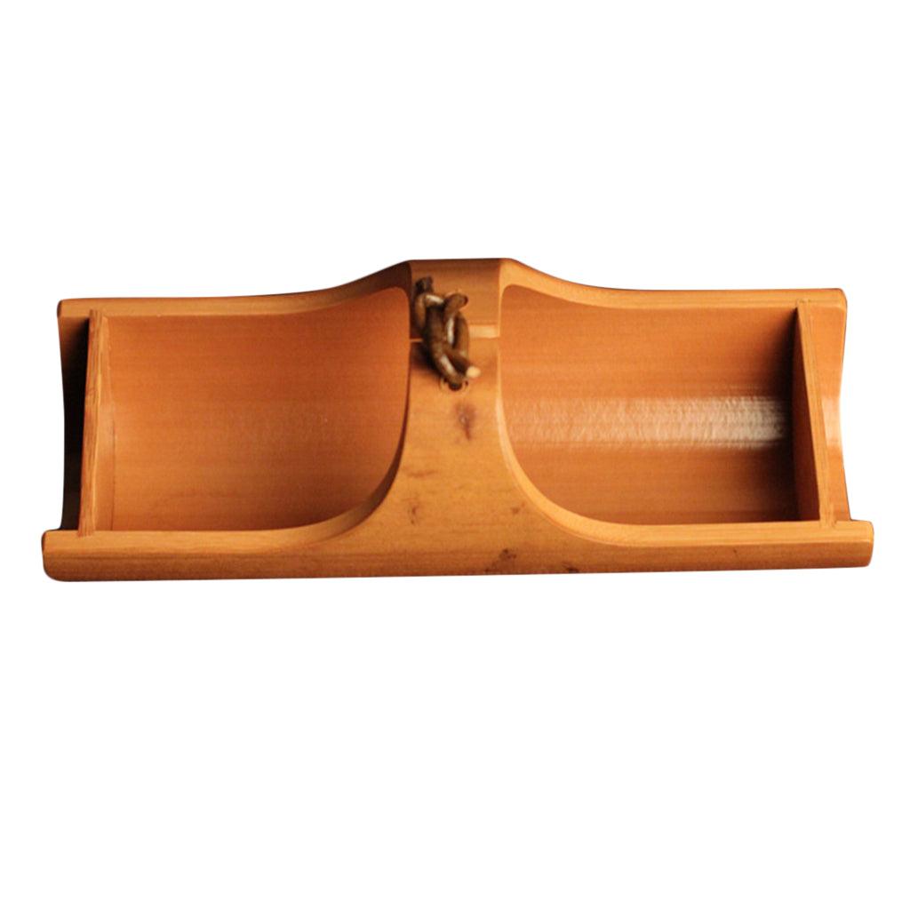 Maxbell Ship Type Handmade Natural Garden Fruit Basket Bamboo Basket Tray Wooden #1 - Aladdin Shoppers