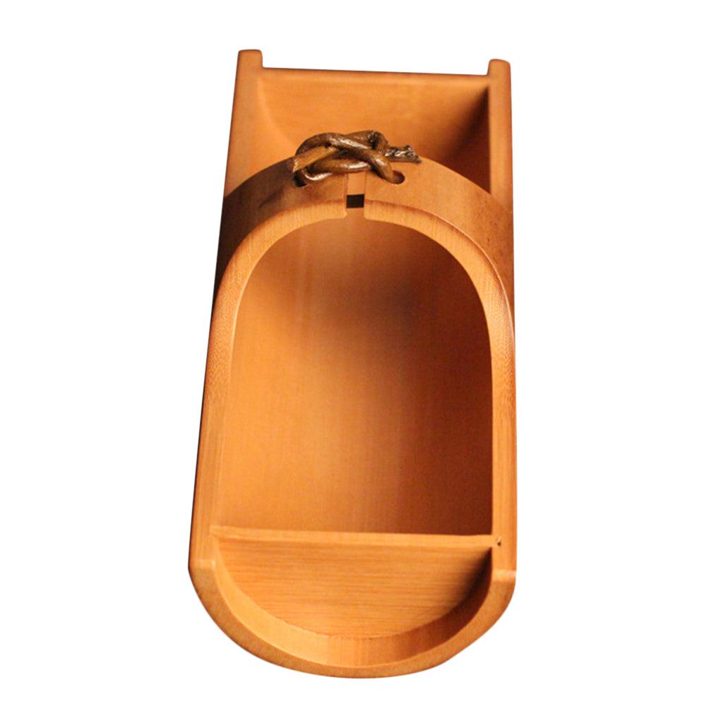 Maxbell Ship Type Handmade Natural Garden Fruit Basket Bamboo Basket Tray Wooden #1 - Aladdin Shoppers