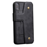 Maxbell Shockproof Multifunctional Wallet Phone Case for Apple iPhone XS MAX Black - Aladdin Shoppers