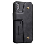 Maxbell Shockproof Multifunctional Wallet Phone Case for Apple iPhone XS MAX Black - Aladdin Shoppers