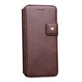 Maxbell Shockproof Multifunctional Wallet Phone Case for Apple iPhone XS MAX Brown - Aladdin Shoppers