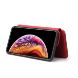 Maxbell Shockproof Multifunctional Wallet Phone Case for Apple iPhone XS MAX Red - Aladdin Shoppers