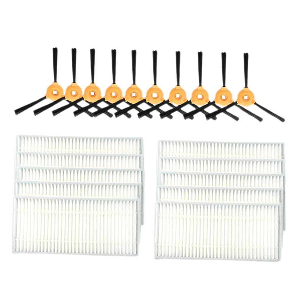 Maxbell Side Brushes and Filters Vacuum Cleaner Replacement Set for ECOVACS N79 N79S - Aladdin Shoppers