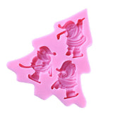 Maxbell Silicone Christmas Skiing Santa Mold for Fondant Cake Making Baking Tool - Aladdin Shoppers