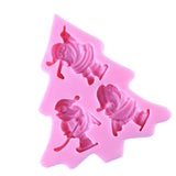 Maxbell Silicone Christmas Skiing Santa Mold for Fondant Cake Making Baking Tool - Aladdin Shoppers