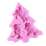 Maxbell Silicone Christmas Skiing Santa Mold for Fondant Cake Making Baking Tool - Aladdin Shoppers