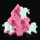 Maxbell Silicone Christmas Skiing Santa Mold for Fondant Cake Making Baking Tool - Aladdin Shoppers