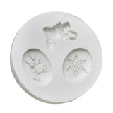 Maxbell Silicone Christmas Snowflake Mold Chocolate Fondant Cake Baking Tool White - Aladdin Shoppers