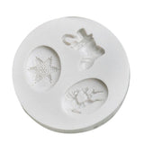 Maxbell Silicone Christmas Snowflake Mold Chocolate Fondant Cake Baking Tool White - Aladdin Shoppers