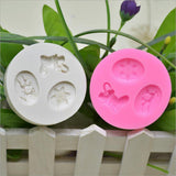 Maxbell Silicone Christmas Snowflake Mold Chocolate Fondant Cake Baking Tool White - Aladdin Shoppers