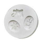 Maxbell Silicone Christmas Snowflake Mold Chocolate Fondant Cake Baking Tool White - Aladdin Shoppers