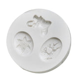 Maxbell Silicone Christmas Snowflake Mold Chocolate Fondant Cake Baking Tool White - Aladdin Shoppers