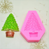Maxbell Silicone Christmas Tree Mold Chocolate Fondant Cake Making Baking Tool Pink - Aladdin Shoppers