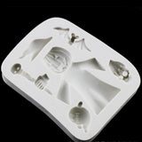 Maxbell Silicone Halloween Pumpkin & Witch Mold for Fondant Cake Making Baking Tool - Aladdin Shoppers