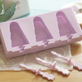Maxbell Silicone Ice Pop Popsicle Mold Maker Frozen Dessert Treats DIY 3 Hole 1 - Aladdin Shoppers