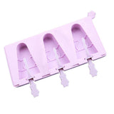 Maxbell Silicone Ice Pop Popsicle Mold Maker Frozen Dessert Treats DIY 3 Hole 1 - Aladdin Shoppers