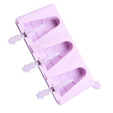 Maxbell Silicone Ice Pop Popsicle Mold Maker Frozen Dessert Treats DIY 3 Hole 1 - Aladdin Shoppers