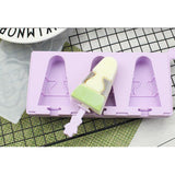Maxbell Silicone Ice Pop Popsicle Mold Maker Frozen Dessert Treats DIY 3 Hole 1 - Aladdin Shoppers