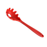 Maxbell Silicone Pasta Fork Spaghetti Spoon Server Tongs Noodles Fork Red 1 - Aladdin Shoppers