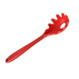 Maxbell Silicone Pasta Fork Spaghetti Spoon Server Tongs Noodles Fork Red 1 - Aladdin Shoppers