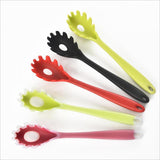Maxbell Silicone Pasta Fork Spaghetti Spoon Server Tongs Noodles Fork Red 1 - Aladdin Shoppers