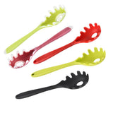 Maxbell Silicone Pasta Fork Spaghetti Spoon Server Tongs Noodles Fork Red 1 - Aladdin Shoppers