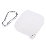 Maxbell Silicone Protective Cover Case with Carabiner for Apple AirPods White - Aladdin Shoppers