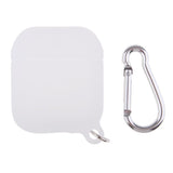 Maxbell Silicone Protective Cover Case with Carabiner for Apple AirPods White - Aladdin Shoppers