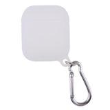 Maxbell Silicone Protective Cover Case with Carabiner for Apple AirPods White - Aladdin Shoppers
